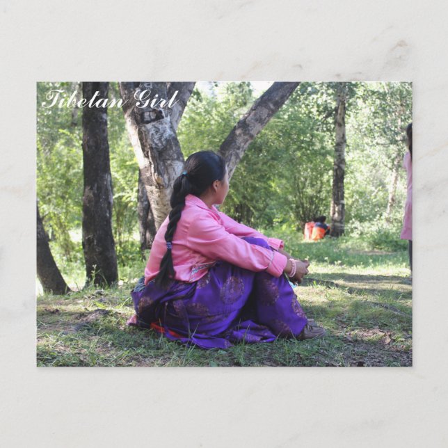 Tibetan Girl Postcard (Front)