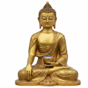 Tibetan Gold Medicine Buddha 2D Statue
