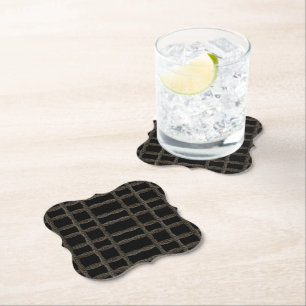 Tibetan Himalayan Many Eyes Etched Prayer Beads Paper Coaster