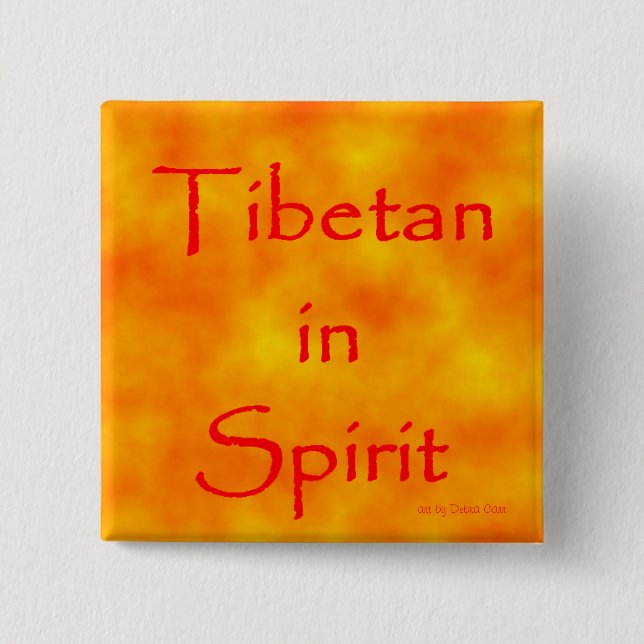 Tibetan in Spirit-button Button (Front)
