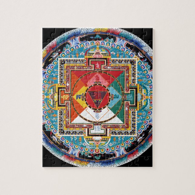 TIBETAN MANDALA 14OCT 2014.jpg Jigsaw Puzzle (Vertical)