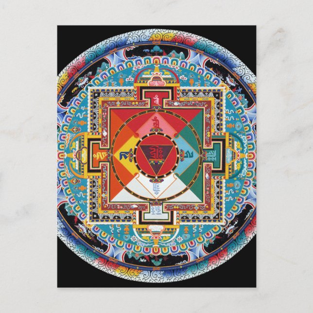 TIBETAN MANDALA 14OCT 2014.jpg Postcard (Front)