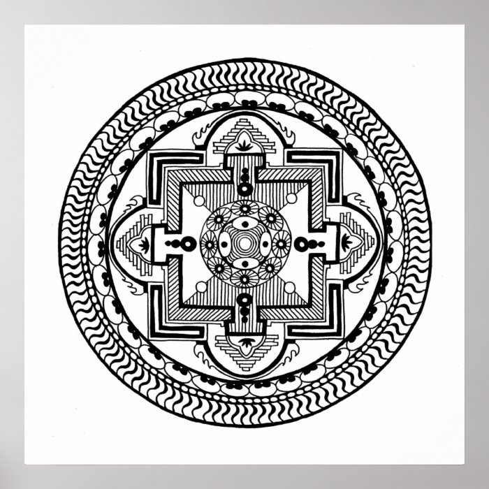 Tibetan Mandala Poster