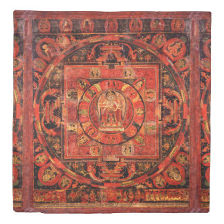 Tibetan Mandala Thangka Art Duvet Cover