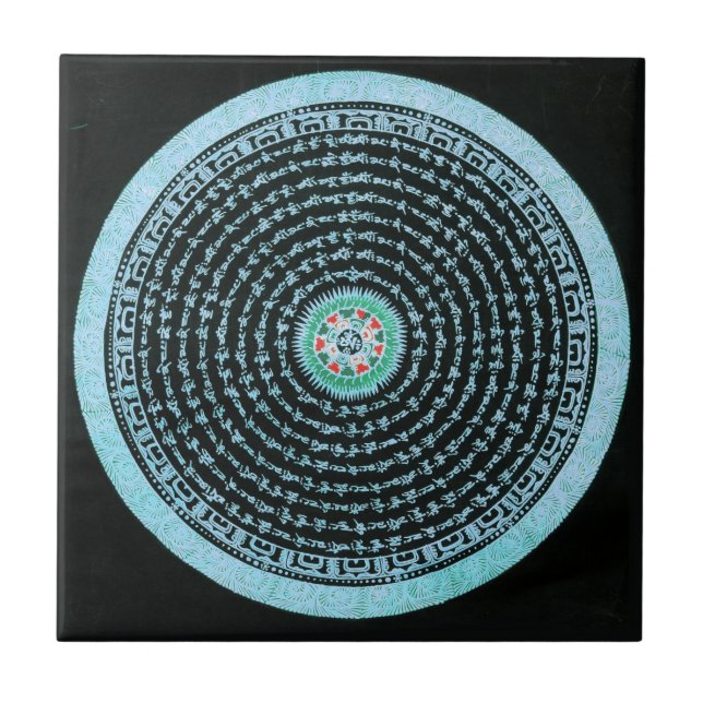 Tibetan Mandala Tile (Front)