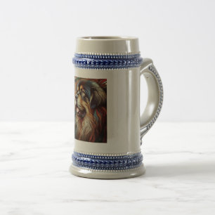 Tibetan Mastiff Beer Stein