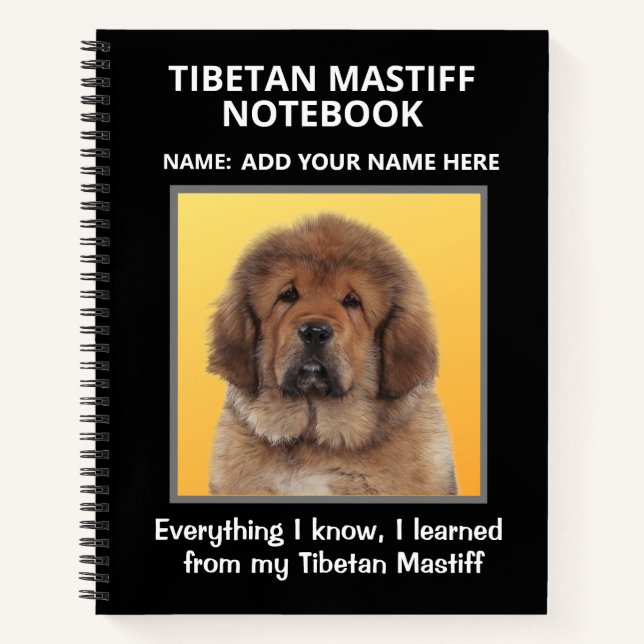 Tibetan Mastiff Composition Notebook (Front)