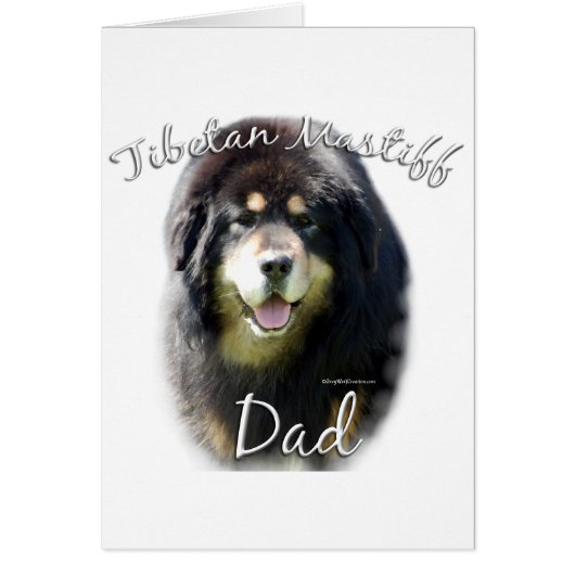Tibetan Mastiff Dad 2 Cards (Front)