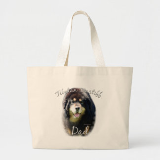 Tibetan Mastiff Dad 2 Large Tote Bag