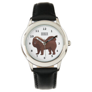 Tibetan Mastiff dog cartoon illustration  Watch