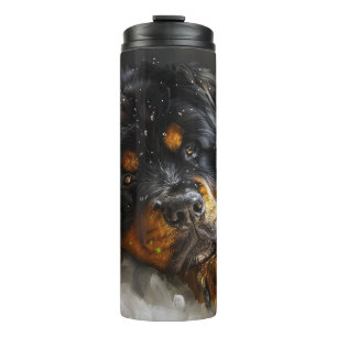 Tibetan Mastiff Dog Christmas Festive  Thermal Tumbler