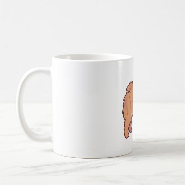 Tibetan mastiff dog Magic Coffee Mug (Left)
