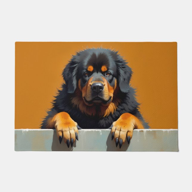 Tibetan Mastiff Doormat Art (Front)