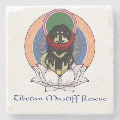 Tibetan Mastiff Logo Coaster
