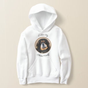 Tibetan Mastiff Painting - Cute Original Dog Art Hoodie