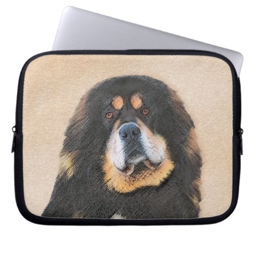 Tibetan Mastiff Painting _ Cute Original Dog Art Laptop Sleeve