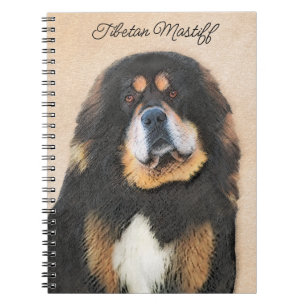 Tibetan Mastiff Painting - Cute Original Dog Art Notebook