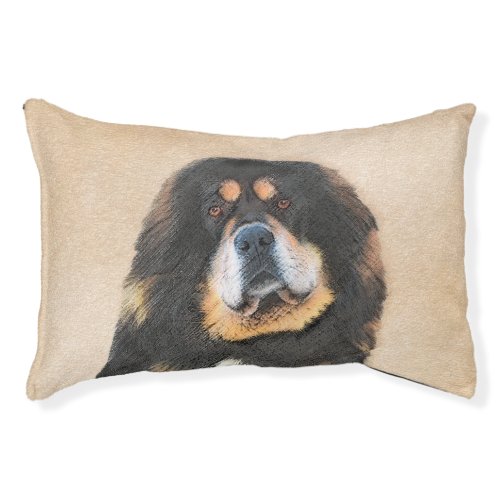 Tibetan Mastiff Painting _ Cute Original Dog Art Pet Bed