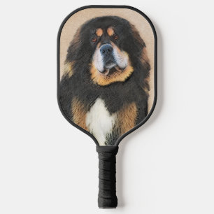 Tibetan Mastiff Painting - Cute Original Dog Art Pickleball Paddle