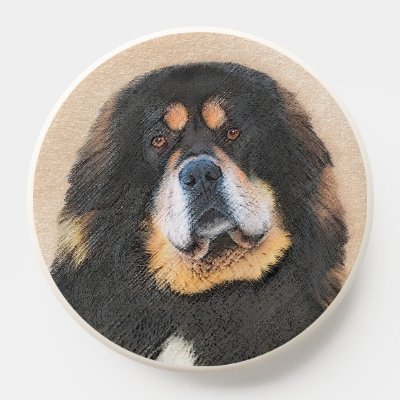 Tibetan Mastiff Painting - Cute Original Dog Art PopSocket