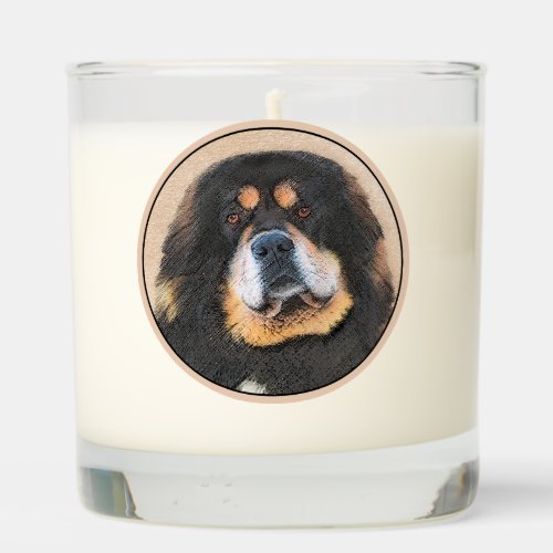 Tibetan Mastiff Painting _ Cute Original Dog Art Scented Candle