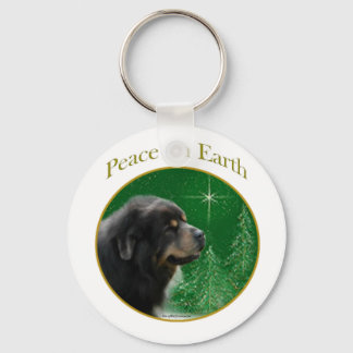 Tibetan Mastiff Peace Keychain