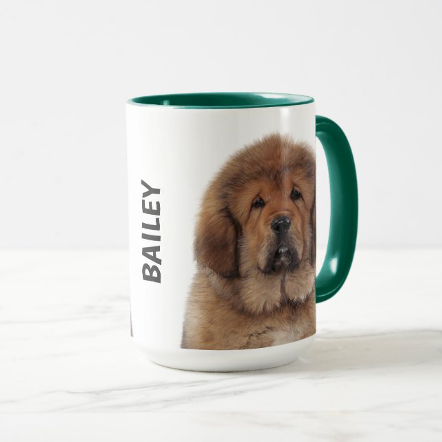 Tibetan Mastiff Personalized  Mug (Front Right)