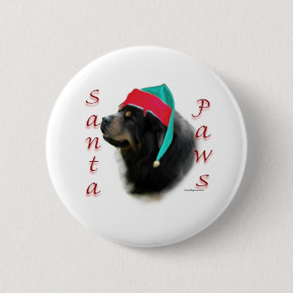 Tibetan Mastiff Santa Paws Pinback Button