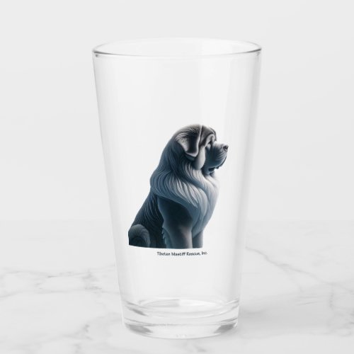 Tibetan Mastiff Sitting Glass 2 