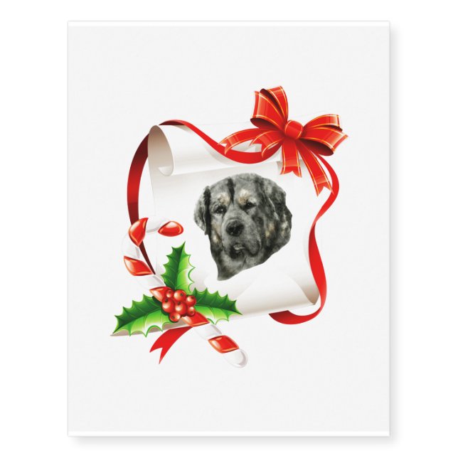 Tibetan Mastiff Temporary Tattoos (Front)