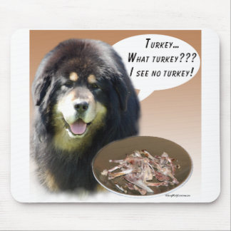 Tibetan Mastiff Turkey Mouse Pad