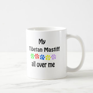 Tibetan Mastiff Walks Design Coffee Mug