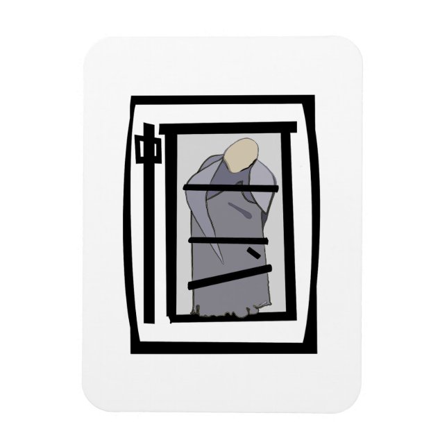 TIBETAN MONK MAGNET (Vertical)