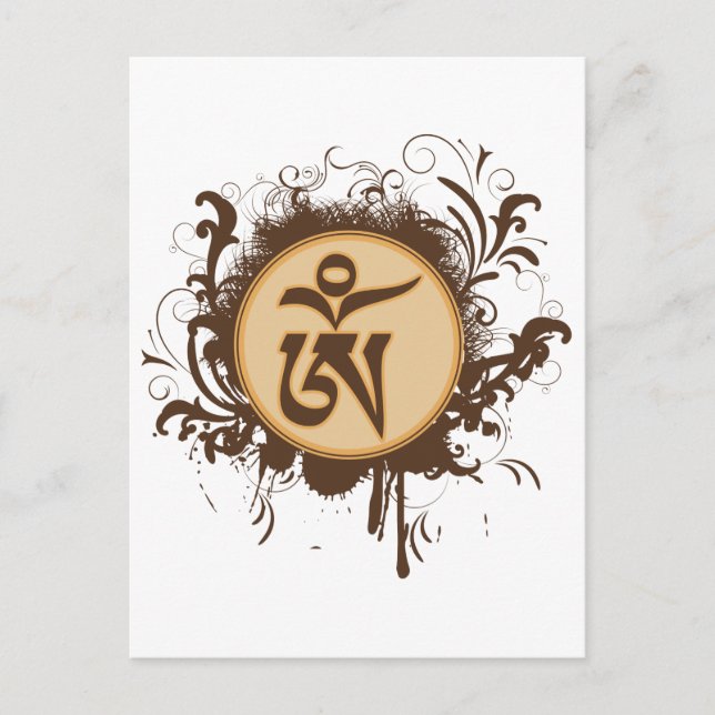 Tibetan Om Postcard (Front)