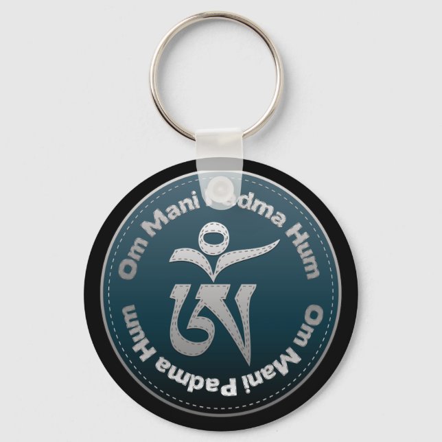 Tibetan Om Stitch Keychain (Front)