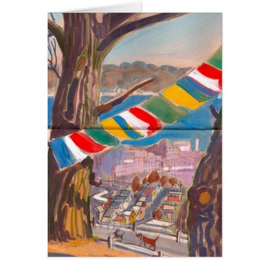 Tibetan Prayer Flag Card (Front)