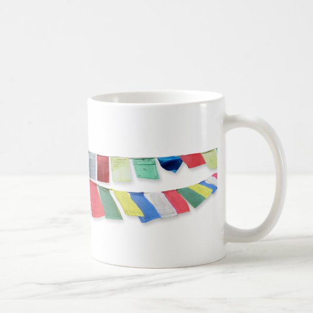 Tibetan Prayer Flags Coffee Mug (Right)