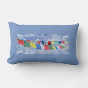 Tibetan Prayer Flags Lumbar Pillow