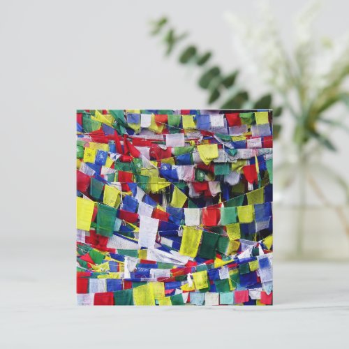 Tibetan Prayer Flags Note Card