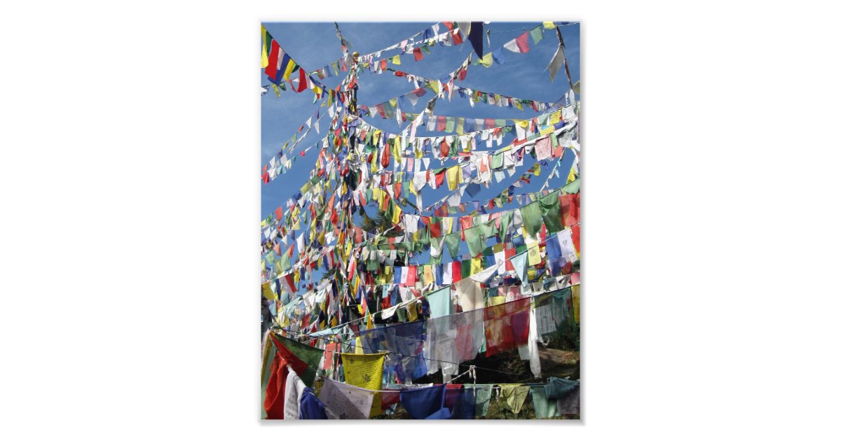 Tibetan Prayer Flags Photo Print | Zazzle