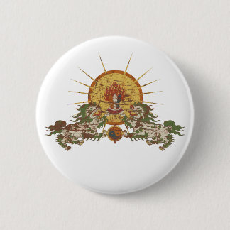 Tibetan Snow Lion Button