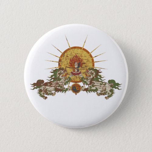 Tibetan Snow Lion Button