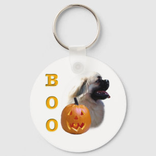 Tibetan Spaniel Boo Keychain