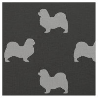 Tibetan Spaniel Dog Breed Silhouettes Patterned