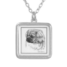 Tibetan Spaniel Dog Fine Art Pendant
