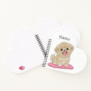 Tibetan Spaniel dog with name Notebook