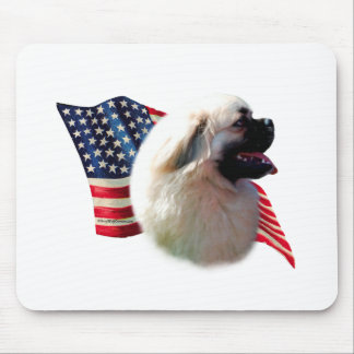 Tibetan Spaniel Flag Mouse Pad