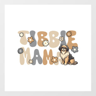 Tibetan Spaniel Groovy Tibbie Mama Floor Decals