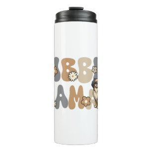 Tibetan Spaniel Groovy Tibbie Mama Thermal Tumbler