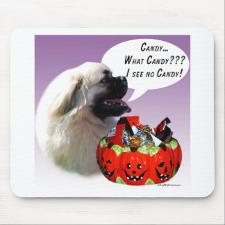Tibetan Spaniel Halloween Candy Mouse Pad